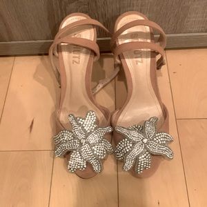 New crystals Schultz Heels size 7B